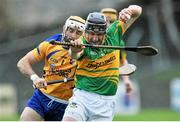 14 December 2014; Aidan Harte, Gort, in action against Leo Smith, Portumna. Galway County Senior Hurling Championship Final, Portumna v Gort, Kenny Park, Athenry, Co. Galway. Picture credit: Ray Ryan / SPORTSFILE