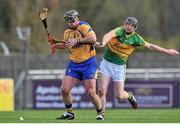 14 December 2014; Kevin Hayes, Portumna, in action against Sylvie Og Linnane, Gort. Galway County Senior Hurling Championship Final, Portumna v Gort, Kenny Park, Athenry, Co. Galway. Picture credit: Ray Ryan / SPORTSFILE