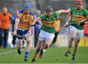 14 December 2014; Damien Hayes, Portumna, in action against Sylvie Og Linnane, Gort. Galway County Senior Hurling Championship Final, Portumna v Gort, Kenny Park, Athenry, Co. Galway. Picture credit: Ray Ryan / SPORTSFILE