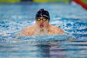 14 December 2014; James Brown, Ards Swimming Club, competing in the Mens 200M Freestyle final during Day 3 of the Irish Short Course Swimming Championships. Lagan Valley LeisurePlex, Lisburn, Co. Antrim. Picture credit: Oliver McVeigh / SPORTSFILE