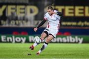 14 December 2014; Ruan Pienaar, Ulster, kicks a second half penalty. European Rugby Champions Cup 2014/15, Pool 1, Round 4, Scarlets v Ulster. Parc Y Scarlets, Llanelli, Wales. Picture credit: Stephen McCarthy / SPORTSFILE