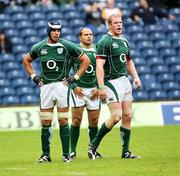 11 August 2007; Alan Quinlan, Rory Best, and Paul O'Connell, Ireland. Rugby World Cup Warm Up Game, Scotland v Ireland, Murrayfield, Scotland. Picture credit; Oliver McVeigh / SPORTSFILE