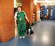 11 August 2007; Ireland Head coach Eddie O'Sullivan arrives for the match. Rugby World Cup Warm Up Game, Scotland v Ireland, Murrayfield, Scotland. Picture credit; Oliver McVeigh / SPORTSFILE