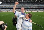 12 August 2007; Limerick goalscorer Donie Ryan is lifted in celebration by team-mate Ollie Moran after the game. Guinness All-Ireland Senior Hurling Championship Semi-Final, Limerick v Waterford, Croke Park, Dublin. Picture credit; Brendan Moran / SPORTSFILE
