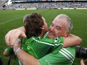 12 August 2007; Limerick manager Richie Bennis celebrates with Mike O'Brien after the game. Guinness All-Ireland Senior Hurling Championship Semi-Final, Limerick v Waterford, Croke Park, Dublin. Picture credit; Brendan Moran / SPORTSFILE