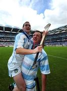 12 August 2007; Ollie Moran lifts his Limerick team-mate Donie Ryan after the game. Guinness All-Ireland Senior Hurling Championship Semi-Final, Limerick v Waterford, Croke Park, Dublin. Picture credit; Ray McManus / SPORTSFILE