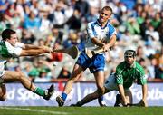 12 August 2007; Eoin McGrath, Waterford, scores his side's second goal past Limerick goalkeeper Brian Murray watched by Mark O'Riordan, Limerick. Guinness All-Ireland Senior Hurling Championship Semi-Final, Limerick v Waterford, Croke Park, Dublin. Picture credit; Brendan Moran / SPORTSFILE