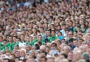 12 August 2007; Limerick fans stand for the national anthem before the game. Guinness All-Ireland Senior Hurling Championship Semi-Final, Limerick v Waterford, Croke Park, Dublin. Picture credit; Brendan Moran / SPORTSFILE