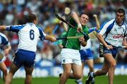 12 August 2007; Michael Fitzgerald, Limerick, in action against Ken McGrath, 6, and Brian Phelen, Waterford. Guinness All-Ireland Senior Hurling Championship Semi-Final, Limerick v Waterford, Croke Park, Dublin. Picture credit; Ray McManus / SPORTSFILE