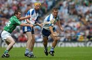 12 August 2007; Ken McGrath, Waterford, supported by team-mate Aidan Kearney, in action against Donie Ryan, Limerick. Guinness All-Ireland Senior Hurling Championship Semi-Final, Limerick v Waterford, Croke Park, Dublin. Picture credit; Brendan Moran / SPORTSFILE