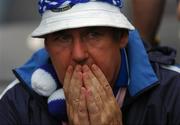 12 August 2007; A Waterford supporter watches the dying moments of the game. Guinness All-Ireland Senior Hurling Championship Semi-Final, Limerick v Waterford, Croke Park, Dublin. Picture credit; Caroline Quinn / SPORTSFILE