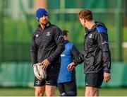 15 December 2014; Leinster's Rob Kearney and Brendan Macken, right, during squad training ahead of Friday's Guinness PRO12, Round 10, against Connacht. Leinster Rugby Squad Training, UCD, Belfield, Dublin. Picture credit: Pat Murphy / SPORTSFILE