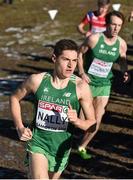 14 December 2014; Ireland's Rick Nally, left, and Brendan O’Connor during the Junior Men's race. Spar European Cross Country Championships, Samokov, Bulgaria. Picture credit: Ramsey Cardy / SPORTSFILE