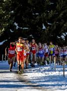 14 December 2014; Spain's Fernando Carro leads the Men's U23 race. Spar European Cross Country Championships, Samokov, Bulgaria. Picture credit: Ramsey Cardy / SPORTSFILE