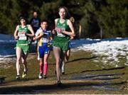 14 December 2014; Ireland's Clodagh O'Reilly, centre, and  Orlaith Moynihan, left, during the Junior Women's race. Spar European Cross Country Championships, Samokov, Bulgaria. Picture credit: Ramsey Cardy / SPORTSFILE