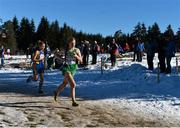 14 December 2014; Ireland's Mary Mulhare during the Women's U23 race. Spar European Cross Country Championships, Samokov, Bulgaria. Picture credit: Ramsey Cardy / SPORTSFILE