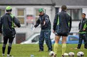 16 December 2014; Connacht head coach Pat Lam issues instructions to his players during squad training ahead of their Guinness PRO12, Round 10, match against Leinster on Friday. Connacht Rugby Squad Training, Sportsground, Galway. Picture credit: Barry Cregg / SPORTSFILE