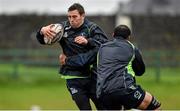 16 December 2014; Connacht's Craig Ronaldson, left, is tackled by team-mate George Naoupu during squad training ahead of their Guinness PRO12, Round 10, match against Leinster Rugby on Friday. Connacht Rugby Squad Training, Sportsground, Galway. Picture credit: Barry Cregg / SPORTSFILE