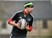 17 December 2014; Munster's Felix Jones during squad training ahead of their Guinness PRO12, Round 10, match against Glasgow Warriors on Saturday. Munster Rugby Squad Training, University of Limerick, Limerick. Picture credit: Matt Browne / SPORTSFILE