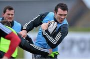 17 December 2014; Munster's Peter O'Mahony during squad training ahead of their Guinness PRO12, Round 10, match against Glasgow Warriors on Saturday. Munster Rugby Squad Training, University of Limerick, Limerick. Picture credit: Matt Browne / SPORTSFILE