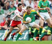 4 August 2007; Caoimhin King, Meath, in action against Sean Cavanagh, Tyrone. Bank of Ireland Football Championship Quarter Final, Tyrone v Meath, Croke Park, Dublin. Picture Credit; Oliver McVeigh / SPORTSFILE