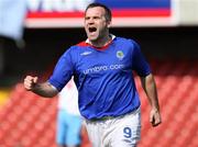 31 March 2007; Linfield's Glen Ferguson celebrates after scoring the first goal. JJB Sports Irish Cup Quarter-final Replay, Linfield v Ballymena United, Windsor Park, Belfast, Co. Antrim. Picture credit: Oliver McVeigh / SPORTSFILE