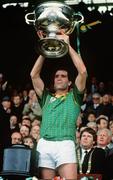 9 October 1988; Meath's Joe Cassels lifts the Sam Maguire Cup. All-Ireland Senior Football Final Replay, Meath v Cork, Croke Park, Dublin. Picture credit; Ray McManus / SPORTSFILE