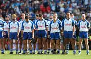 12 August 2007; The Waterford team stand for the National Anthem before the game. Guinness All-Ireland Senior Hurling Championship Semi-Final, Limerick v Waterford, Croke Park, Dublin. Picture credit; Brendan Moran / SPORTSFILE