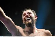 13 December 2014; Andy Lee reacts after defeating Matt Korborov by technical knock out in the sixth round. WBO middleweight title fight. The Cosmopolitan, Las Vegas, NV, USA. Picture credit: Joe Camporeale / SPORTSFILE