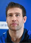 18 December 2014; Leinster's Kevin McLaughlin during a press conference ahead of their Guinness PRO12, Round 10, match against Connacht on Friday. Leinster Rugby Press Conference, RDS, Ballsbridge, Dublin. Picture credit: Matt Browne / SPORTSFILE