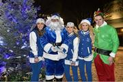 19 December 2014; The Leinster Blue Crews at the Santa's Grotto ahead of the game. Guinness PRO12, Round 10, Leinster v Connacht. RDS, Ballsbridge, Dublin. Picture credit: Ramsey Cardy / SPORTSFILE