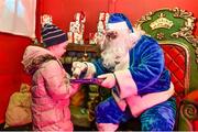 19 December 2014; Leinster mascot Eabha McWilliams at the Santa's Grotto ahead of the game. Mascots at Leinster v Connacht, Guinness PRO12, Round 10. RDS, Ballsbridge, Dublin. Picture credit: Ramsey Cardy / SPORTSFILE