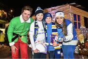 19 December 2014; Leinster supporters with the Blue Crew at the Santa's Grotto ahead of the game. Guinness PRO12, Round 10, Leinster v Connacht. RDS, Ballsbridge, Dublin. Picture credit: Ramsey Cardy / SPORTSFILE