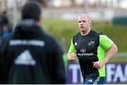 20 December 2014; Paul O'Connell, Munster, ahead of the game. Guinness PRO12, Round 10, Glasgow Warriors v Munster, Scotstoun Stadium, Glasgow, Scotland. Picture credit: Gary Hutchison / SPORTSFILE