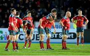 20 December 2014; Munster players react to their defeat after the final whistle. Guinness PRO12, Round 10, Glasgow Warriors v Munster, Scotstoun Stadium, Glasgow, Scotland. Picture credit: Gary Hutchison / SPORTSFILE