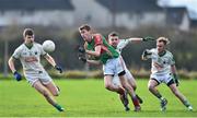 21 December 2014; Tom King, Loughmore-Castleiney, in action against Shane Murphy, Liam Casey and James McGrath, Cahir. Tipperary Senior Football Championship Final, Loughmore-Castleiney v Cahir, Leahy Park, Cashel, Co. Tipperary. Picture credit: Matt Browne / SPORTSFILE