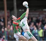 21 December 2014; Dean Lonergan, Cahir, in action against Willie Eviston, Loughmore-Castleiney. Tipperary Senior Football Championship Final, Loughmore-Castleiney v Cahir, Leahy Park, Cashel, Co. Tipperary. Picture credit: Matt Browne / SPORTSFILE