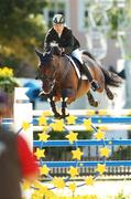 17 August 2007; Ireland's Jessica Kürten, on Castle Forbes Libertina, in action during the Preis von MVV Energie, 2nd Rating FEI European Individual and Team Championship. FEI European Show Jumping Championships 2007, MVV Riding Stadium, Mannheim, Germany. Photo by Sportsfile