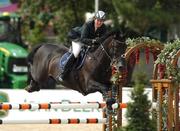 18 August 2007; Ireland's Marie Burke, on Chippison, in action during the International Jumping Competition Grand Prix. FEI European Show Jumping Championships 2007, MVV Riding Stadium, Mannheim, Germany. Photo by Sportsfile  *** Local Caption ***