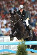 18 August 2007; Ireland's Marie Burke, on Chippison, in action during the International Jumping Competition Grand Prix. FEI European Show Jumping Championships 2007, MVV Riding Stadium, Mannheim, Germany. Photo by Sportsfile  *** Local Caption ***