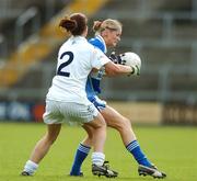 18 August 2007; Eimear Fitzpatrick, Laois, in action against Aisling Holton, Kildare. TG4 All-Ireland Ladies Football Championship Quarter-Final, Laois v Kildare, Wexford Park, Wexford. Picture credit: Brendan Moran / SPORTSFILE  *** Local Caption ***