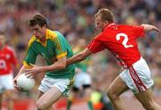19 August 2007; Shane O'Rourke, Meath, in action against Michael Sheilds, Cork. Bank of Ireland All-Ireland Senior Football Championship Semi-Final, Meath v Cork, Croke Park, Dublin. Picture credit; David Maher / SPORTSFILE