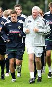 20 August 2007; Northern Ireland's George McCartney, left, along with manager Nigel Worthington in action during squad training. Northern Ireland Squad Training, Newforge Country Club, Belfast, Co. Antrim. Picture credit: Oliver McVeigh / SPORTSFILE