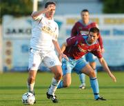 20 August 2007; Derek O'Brien, Galway United, in action against Gavin Whelan, Drogheda United. eircom League of Ireland Premier Division, Drogheda United v Galway United, United Park, Drogheda, Co. Louth. Picture credit: David Maher / SPORTSFILE