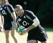 21 August 2007; Ireland's Alan Quinlan in action during squad training. Ireland Rugby World Cup Squad Training. Campbell College, Belfast, Co. Antrim. Picture credit: Oliver McVeigh / SPORTSFILE
