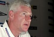 21 August 2007; Northern Ireland manager Nigel Worthington during a press conference ahead of their 2008 European Championship Qualifier with Liechtenstein. Northern Ireland Press Conference, Hilton Hotel, Templepatrick, Co. Antrim. Picture credit: Oliver McVeigh / SPORTSFILE