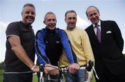 21 August 2007; Pictured, from left, Stephen Roche, David O'Loughlin, Irish national champion, Sean Kelly and John Rafferty, Failte Ireland Head of Product Marketing, at a photocall ahead of the Tour of Ireland. Lyrath Estate Hotel, Dublin Road, Co. Kilkenny. Picture credit: Stephen McCarthy / SPORTSFILE