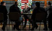 22 December 2014; LA Galaxy's Robbie Keane at the announcement of a friendly match between Shamrock Rovers and LA Galaxy to be played on February 21st 2015. Tallaght Stadium, Tallaght, Co. Dublin. Photo by Sportsfile