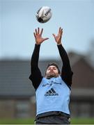 22 December 2014; Munster's Billy Holland wins possession in a lineout during squad training ahead of their Guinness PRO12, Round 11, match against Leinster on Friday. Munster Rugby Squad Training, University of Limerick, Limerick Picture credit: Diarmuid Greene / SPORTSFILE