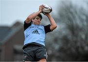 22 December 2014; Munster's Donncha O'Callaghan wins possession in a lineout during squad training ahead of their Guinness PRO12, Round 11, match against Leinster on Friday. Munster Rugby Squad Training, University of Limerick, Limerick Picture credit: Diarmuid Greene / SPORTSFILE